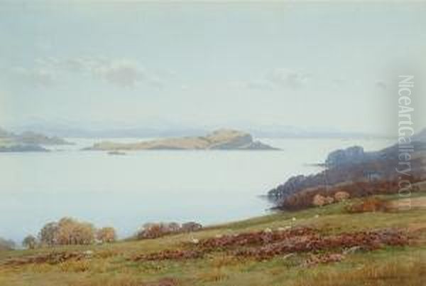 The Clyde, Rothsay Golf Links Oil Painting by George, Captain Drummond-Fish