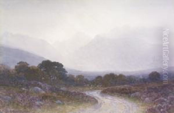 Mountain Landscape, Co Kerry Oil Painting by George, Captain Drummond-Fish