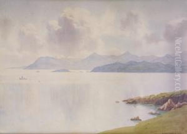 Dublin Hills From Howth Oil Painting by George, Captain Drummond-Fish