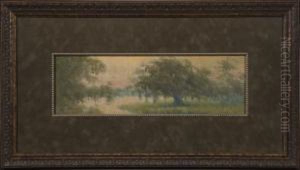 Louisiana Bayoulandscape Oil Painting by Alexander John Drysdale