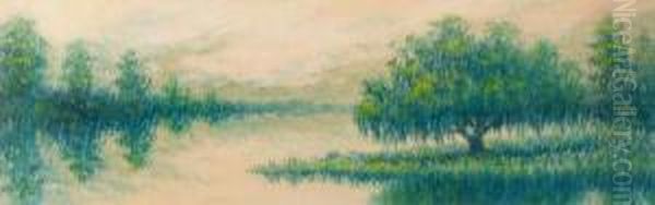 Marsh Landscape Oil Painting by Alexander John Drysdale