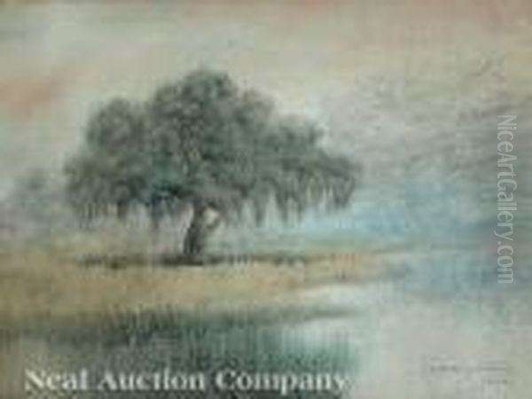 Louisiana Bayou Country Oil Painting by Alexander John Drysdale