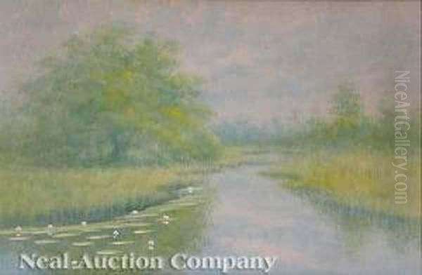 Louisiana Bayou Country Oil Painting by Alexander John Drysdale