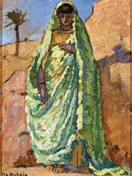 Yamila Princesse Des Sables Ou Princesse Verte Oil Painting by Paul Elie Dubois