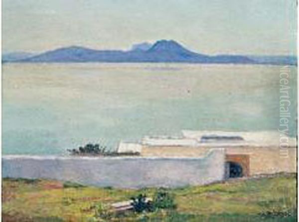 Sidi-bou-said Oil Painting by Paul Elie Dubois