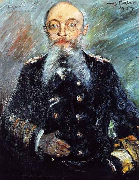 Portrait of Admiral Alfred von Tirpitz Oil Painting by Lovis (Franz Heinrich Louis) Corinth