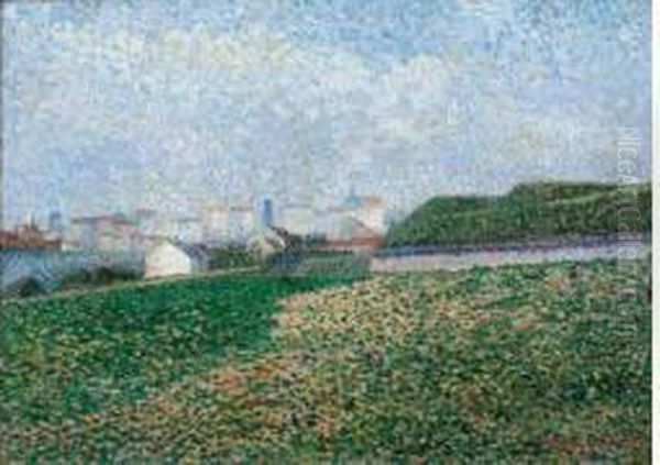 Paysage Oil Painting by Albert Dubois-Pillet