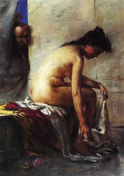 Susanna and the Elders, Second Version Oil Painting by Lovis (Franz Heinrich Louis) Corinth