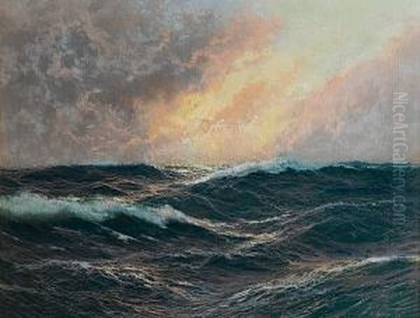 Seascape Oil Painting by Nikolai Nikanorovich Dubovsky