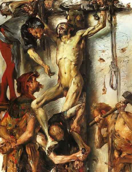 The Large Martyrdom Oil Painting by Lovis (Franz Heinrich Louis) Corinth