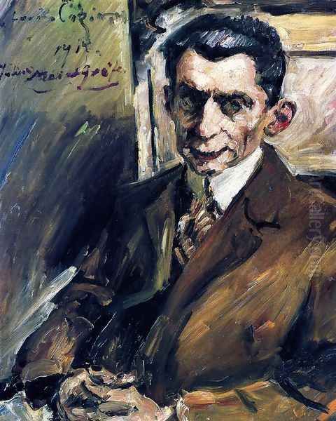 Portrait of Julius Meier-Grafe (1867-1935) Art Historian, c.1912-14 Oil Painting by Lovis (Franz Heinrich Louis) Corinth