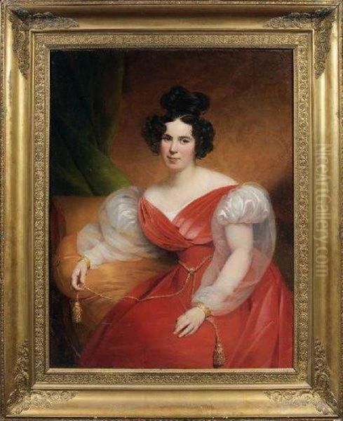 Portrait Presume De La Princesse De Lieven Oil Painting by Claude-Marie Dubufe