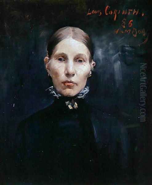 Portrait of a Hamburg Woman, 1886 Oil Painting by Lovis (Franz Heinrich Louis) Corinth