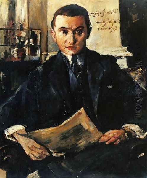 Portrait of Wolfgang Gurlitt Oil Painting by Lovis (Franz Heinrich Louis) Corinth