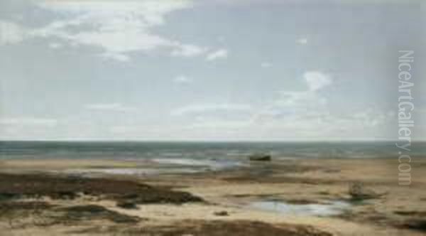 Ebbe Am Strand Oil Painting by Eugene Gustav Ducker