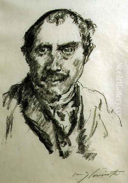 Self Portrait, 1920 Oil Painting by Lovis (Franz Heinrich Louis) Corinth