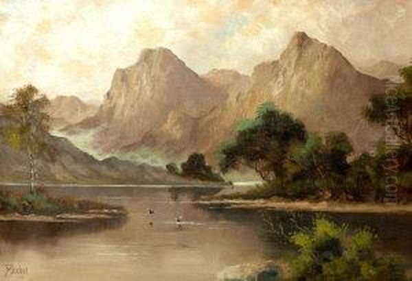 Loch Stratton And Pass Oil Painting by Jack Ducker