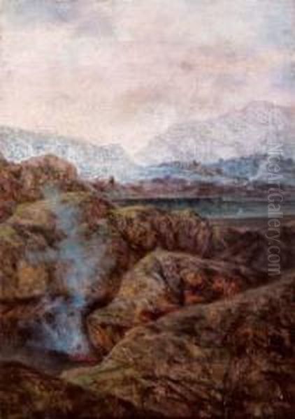 Le Solfatare Oil Painting by Teodoro Duclere