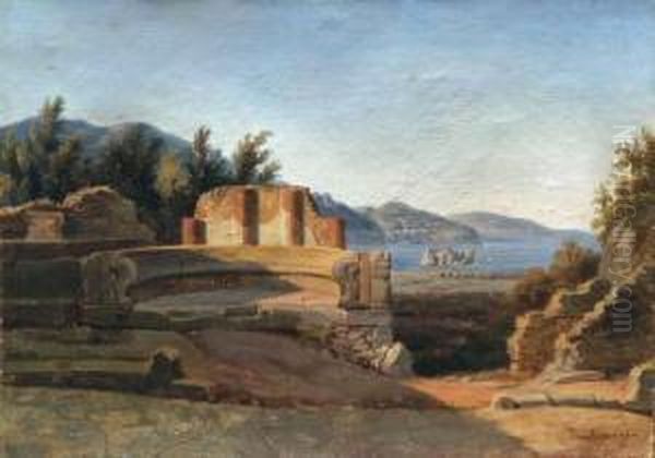 Pompei Oil Painting by Teodoro Duclere