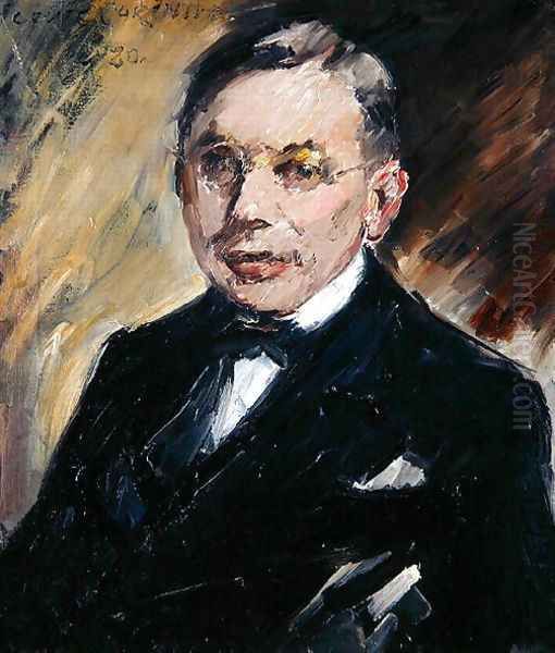 Portrait of Ernst Oppler, 1920 Oil Painting by Lovis (Franz Heinrich Louis) Corinth