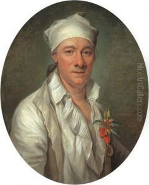 Portrait D'un Horticulteur Oil Painting by Joseph Ducreux