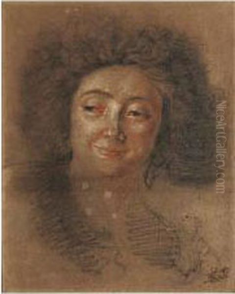 Head Of A Woman Oil Painting by Joseph Ducreux