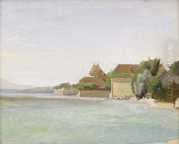 Sonnige Uferpartie Am Genfersee Oil Painting by Frederic Dufaux