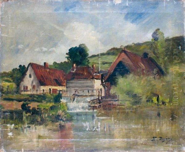 Le Petit Moulin Oil Painting by Jacques-Edouard Dufeu