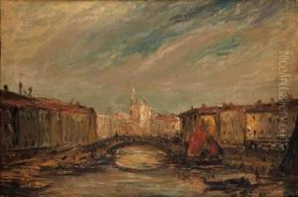 Vue De Venise Oil Painting by Jacques-Edouard Dufeu