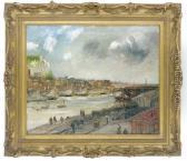 Le Port Oil Painting by Jacques-Edouard Dufeu