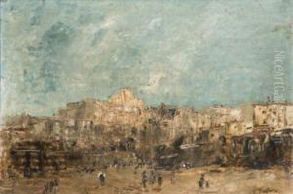 Vue De Marseille Oil Painting by Jacques-Edouard Dufeu