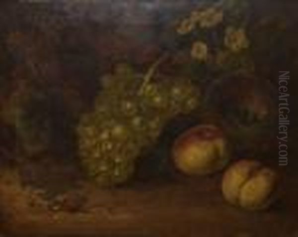 Still
Life Study Of Mixed Fruit Oil Painting by William Duffield