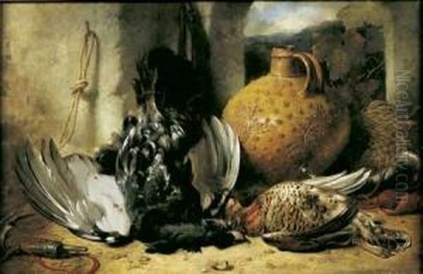 Nature Morte Aux Coq De Bruyere Et Grouse Oil Painting by William Duffield