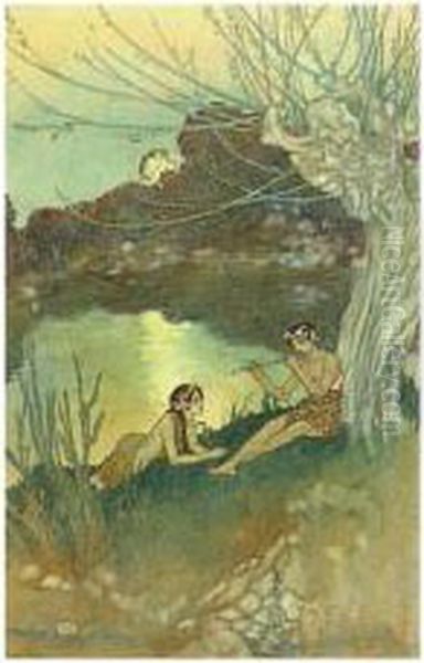 The Tempest: Design For A Book Illustration by Edmund Dulac