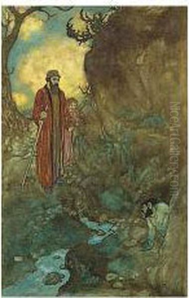 The Tempest: Design For A Book Illustration by Edmund Dulac