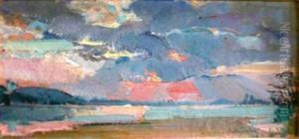 Bord De Mer Au Crepuscule Oil Painting by Guillaume Dulac