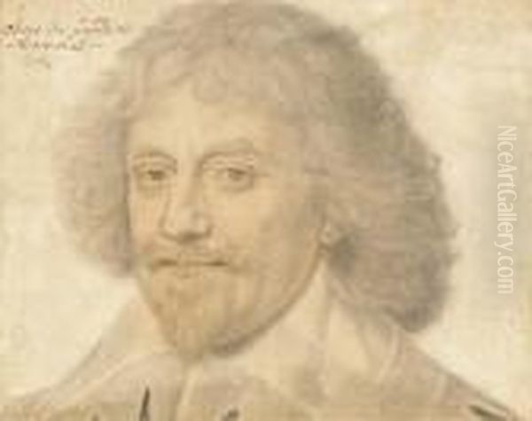 Portrait D'albert De Gondi, Marechal De Retz, En Buste Oil Painting by Daniel Dumonstier