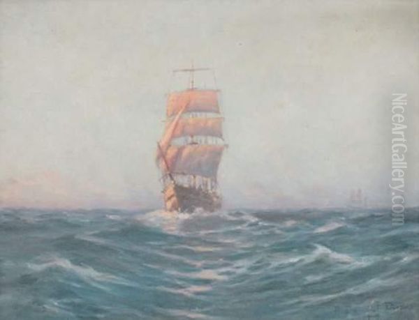 Toutes Voiles Dehors Oil Painting by Robert Dumont-Duparc