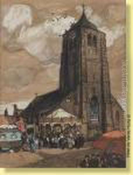 Kermesse Oil Painting by Romeo Dumoulin