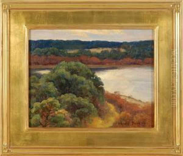 Untitled Landscape Oil Painting by Harold C. Dunbar