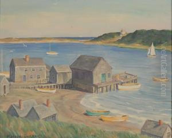 View Of Stage Harbor Oil Painting by Harold C. Dunbar