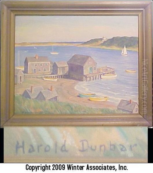 View Of Stage Harbor, Chatham Oil Painting by Harold C. Dunbar