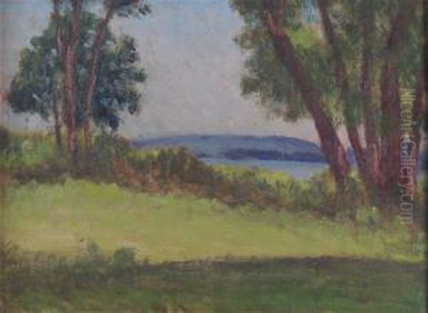 Cape Cod Landscape With Pond. by Harold C. Dunbar