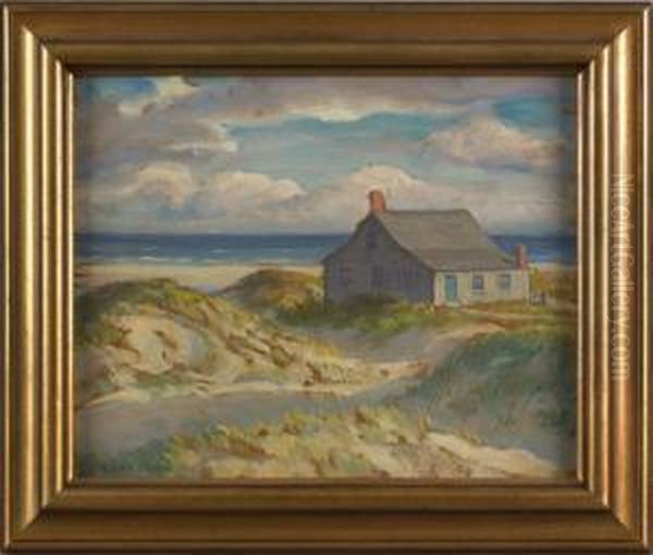 Coastal Scene Oil Painting by Harold C. Dunbar