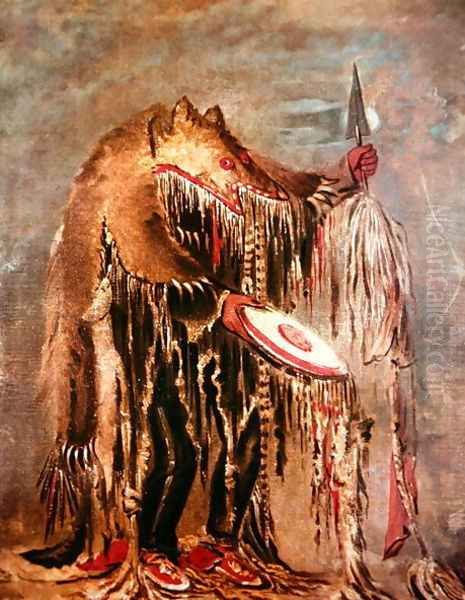 The White Buffalo, c.1840 Oil Painting by George Catlin