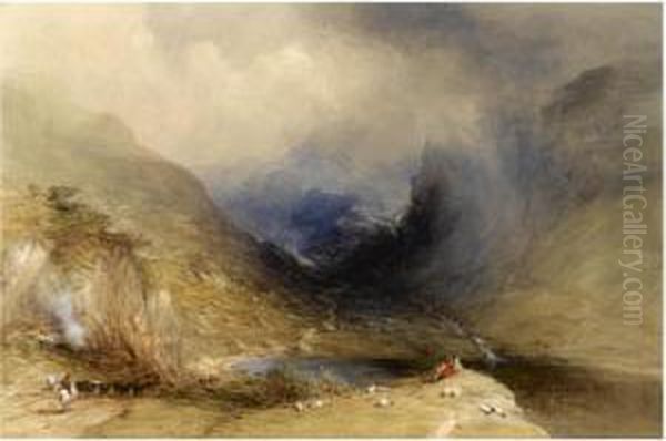 Glencoe Oil Painting by Edward R.W.S Duncan