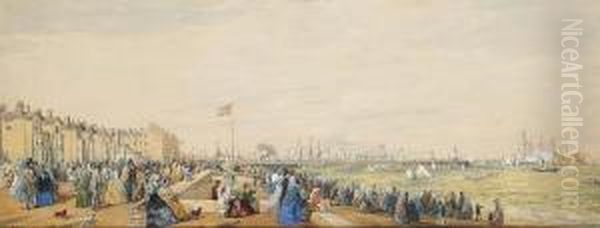 Regatta Off Lowestoft Oil Painting by Edward R.W.S Duncan