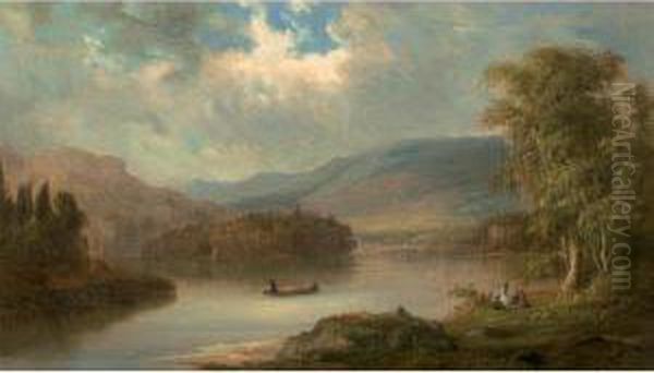 Landscape In Scotland Oil Painting by Robert Scott Duncanson