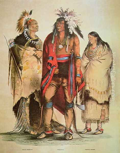 North American Indians, c.1832 Oil Painting by George Catlin