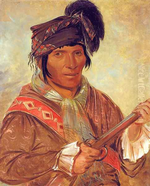 Co-ee-há-jo, a Seminole Chief Oil Painting by George Catlin